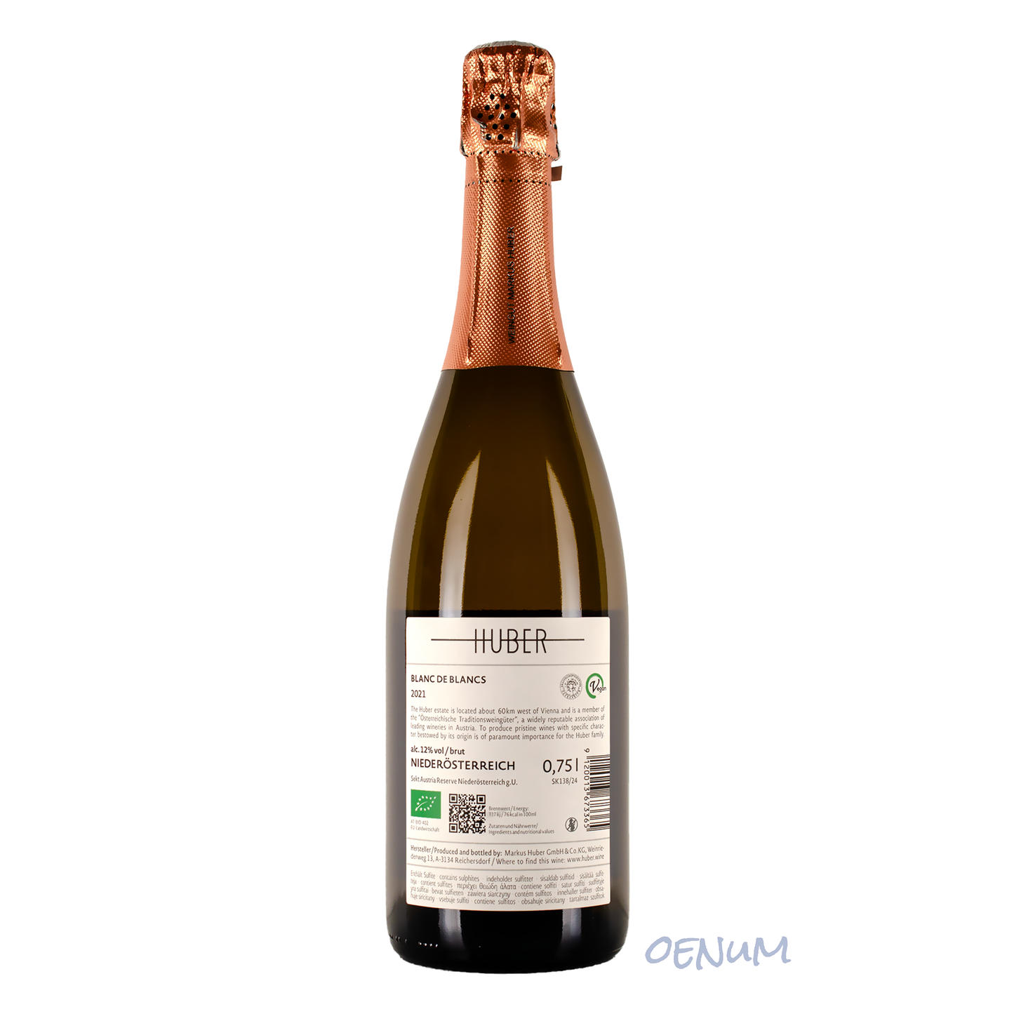 Bio Sekt Austria Reserve Grüner Veltliner Blanc de Blanc Brut 2021