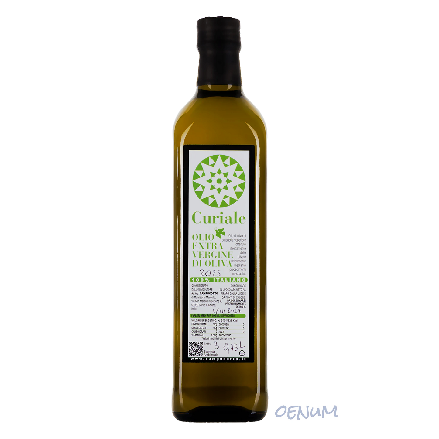 Olio Extra Vergine di Oliva Curiale 2025 - 0,75 Liter