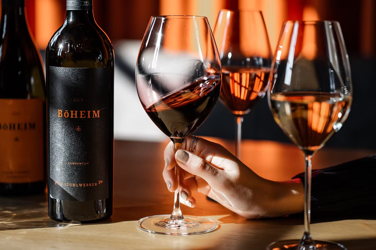 Wein im Weinglas